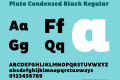 Pluto Condensed Black