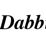 Dabbington Bold Italic 2