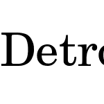 Detroit-Roman