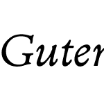 Gutenburg Italic