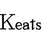 Keats Bold