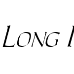 Long Italic