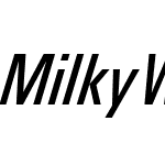 MilkyWay Cond Italic