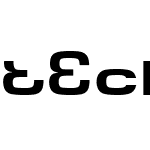 Tech Font Wide