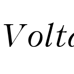 Voltaire Italic