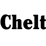 Cheltenham Black Condensed SSi