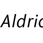 Aldrich Italic