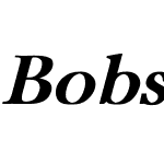 Bobson Bold Italic