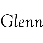 Glennis Italic