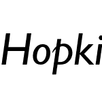 Hopkins-Italic