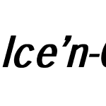 Ice'n-Gothic Bold Italic