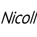 Nicoll Italic