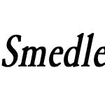 Smedley-Cond Bold Italic