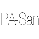PA-SansSerif-Thin-Condensed