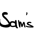 Sam's Handwriting