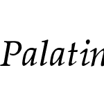 Palatino-Thin-Italic