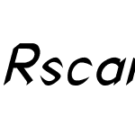 Rscanaith italic