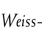 Weiss-Italic