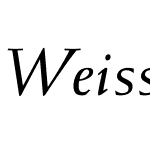 Weiss-Italic Wd