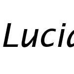 Lucida Sans Ita