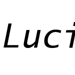 Lucida Sans Typewriter