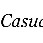 CasualSerif-Italic