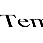 Tempo Font Ex Left