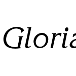 Gloria-SemiBold-Italic