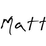 Matt's First Font