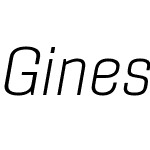 GinesoW03-ExtLightItalic