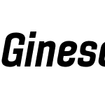 GinesoW05-CondBoldItalic