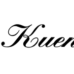 Kuenstler Script Black