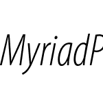 Myriad Pro Light Cond