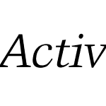 Activa-Italic