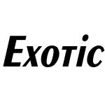 Exotic-Bold Th Italic