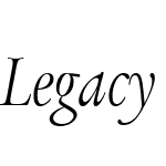 LegacySerifITCW05-LightCnIt