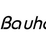 Bauhaus-Thin-Italic