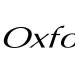 Oxford Wd Italic