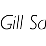 Gill Sans Light