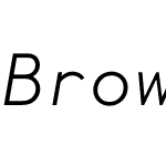 Brown Mono LL Cyr