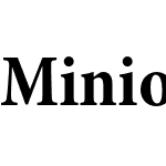 Minion Pro Cond