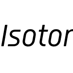 IsotonicW03-RegularItalic