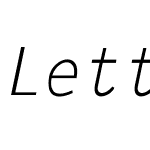 LetterGothic-Italic