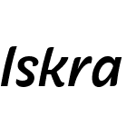 IskraW10-MediumItalic