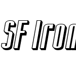 SF Iron Gothic Shaded