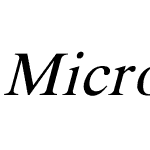 MicroTiempo-Normal italic