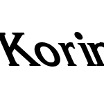 Korinna-BoldLeftie