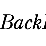 BackRoad Modern Italic