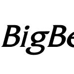 BigBear Reg Italic