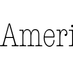 AmericanTypewriterITCW02-LtCn